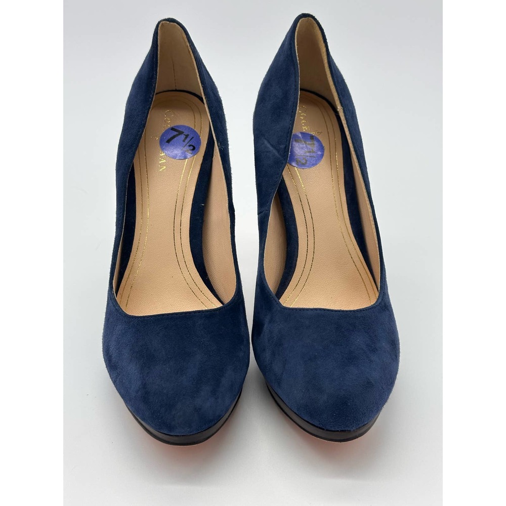 Cole Haan Nike Air Women's Blue Suede High heels Size 7.5